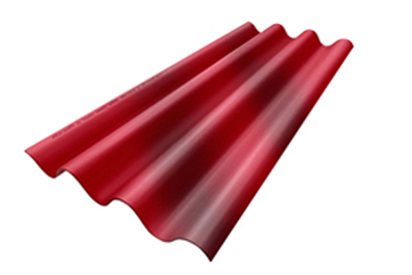 Prolon Series Fiber Cement Roof Tile (Red Flashed)