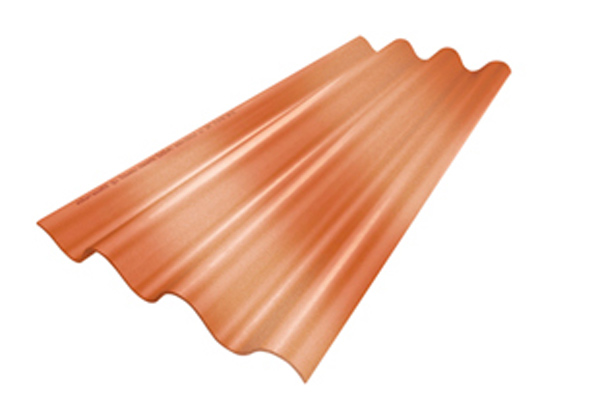 Prolon Series Fiber Cement Roof Tile (Orange Flashed)
